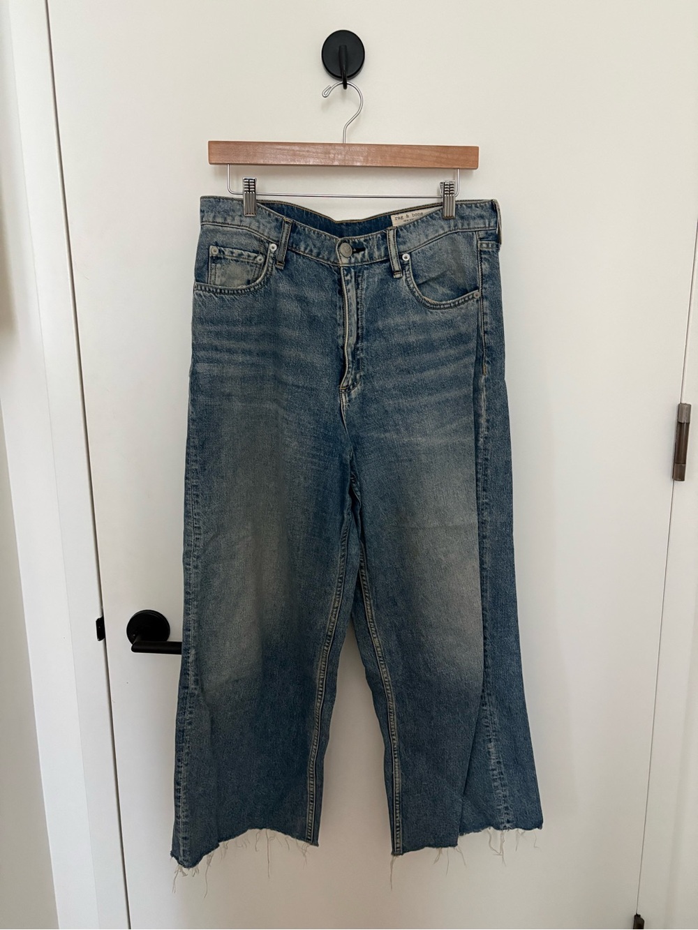 Rag & Bone High Waist Ankle Wide Leg Jeans Size 30 - Picture 1 of 4
